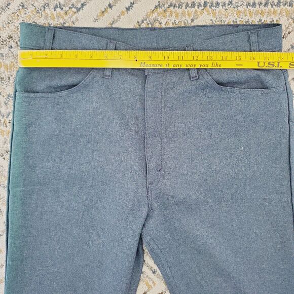 VTG Levi's Sta-Prest Big E Pants Mens 1960's Trousers Retro Slacks Bootcut 38X31 - Picture 9 of 13